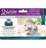 Die'sire Stempelen en embossing stencil van Diesire, Elegant Birdcage