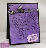Die'sire Stamping and embossing stencil of Diesire, butterfly love