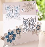 Die'sire Stamping and embossing stencil of Diesire, butterfly love
