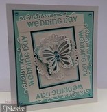 Die'sire Stempelen en embossing stencil van Diesire, vlinder liefde