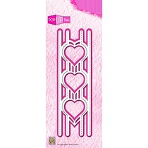 Ponsen en embossing sjabloon: popup hart