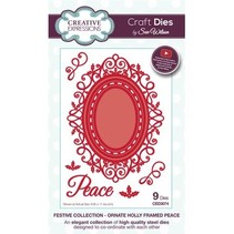 Punching and embossing template: filigree decorative frame and corner