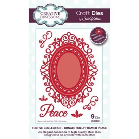 Creative Expressions Punching and embossing template: filigree decorative frame and corner