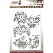 Transparent stamps, Christmas themes