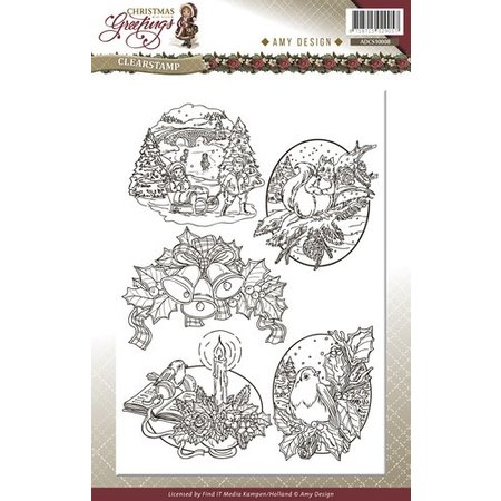Amy Design Transparent stamps, Christmas themes