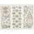 Sticker Hobby Klistermærker, ark 10x23 cm, guld, jul, 20 forskellige ark