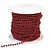 DEKOBAND / RIBBONS / RUBANS ... Grandes perlas, 4 mm, de color rojo