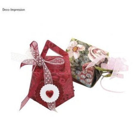 Dekoration Schachtel Gestalten / Boxe ... Modelo, cubo, caixa de 9 cm de altura x 7 cm de largura.