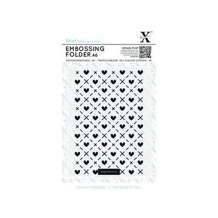 X-Cut / Docrafts A6 emboss.templ, cuori e baci