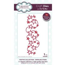 Punching and embossing template: Stars Swirl