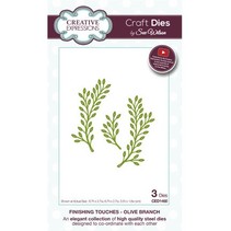 Punching and embossing template: Olive branch