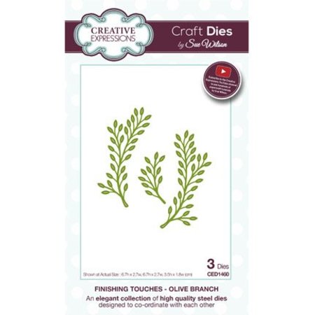 Creative Expressions Punching and embossing template: Olive branch