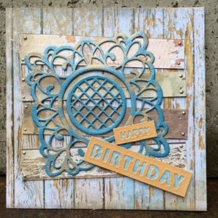 Creative Expressions Ponsen en embossing sjabloon: sierlijst