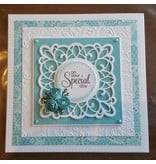 Creative Expressions Ponsen en embossing sjabloon: sierlijst