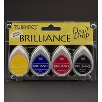 Brilliance Dew Drop Ink, 4-fargers sett
