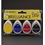 FARBE / INK / CHALKS ... Brilliance Dew Drop Ink, 4-color set