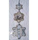 Joy!Crafts und JM Creation Joy Crafts, kutte og prege sjablong, 3 stjerner