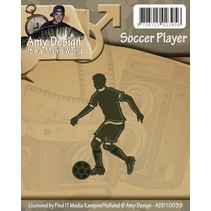 Puncionar e gravação em relevo modelos: Jogador de futebol