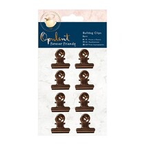 8 clips de color cobre