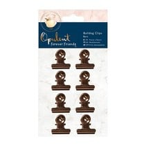 8 clips de color cobre