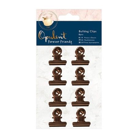 Embellishments / Verzierungen 8 clips de color cobre