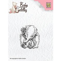 Transparent stamps, baby elephant
