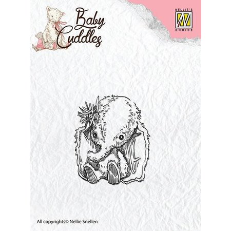 Nellie snellen sellos transparentes, elefante del bebé