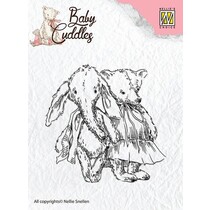 Transparent Stempel, Baby Cuddles Baby, friends