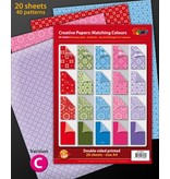 DESIGNER BLÖCKE  / DESIGNER PAPER bloco Designer A4, 20 folhas