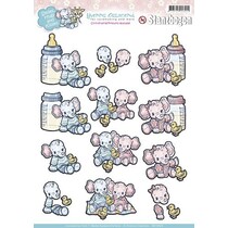 Folhas A4 cortadas: Tópico do bebê