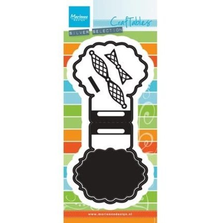 Marianne Design Stanz- und Prägeschablone: Topper mit Schleife