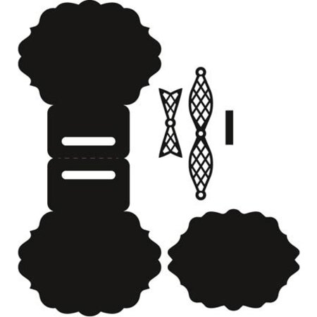 Marianne Design Stanz- und Prägeschablone: Topper mit Schleife