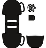 Marianne Design Punching and embossing template: Topper in pocket form