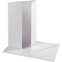 Perlglanz Karte & Umschlag, Kartengröße 10,5x15 cm