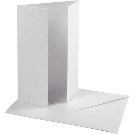KARTEN und Zubehör / Cards Cartão perolado & Envelopes, tamanho de cartão de 10,5x15 cm