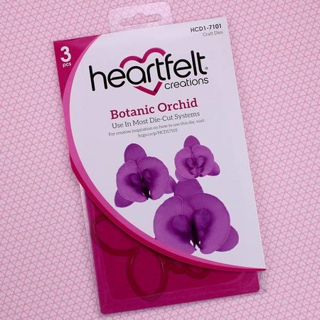 Heartfelt Creations aus USA Botanic Orchid Cling Stamp HCPC - 3741 und die passende Stanze HCD1- 7101