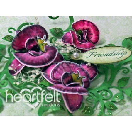 Heartfelt Creations aus USA Botanic Orchid Cling Stamp HCPC - 3741 en het recht punch HCD1- 7101