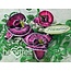 Heartfelt Creations aus USA Botanic Orchid Cling Stamp HCPC - 3741 et le coup de poing droit HCD1- 7101