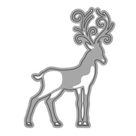 TONIC Punching and embossing template: 1 + 1 sled reindeer