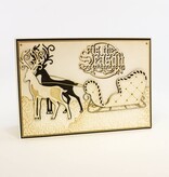 TONIC Punching and embossing template: 1 + 1 sled reindeer