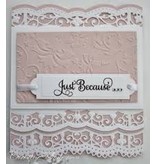 Spellbinders und Rayher Ponsen en embossing sjabloon: A2 Decoratieve rand