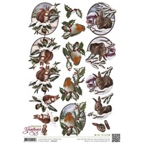 A4 broadsheet, Christmas motifs to cut out!