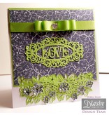 Die'sire Ponsen en embossing sjablonen: Grens met bloemen