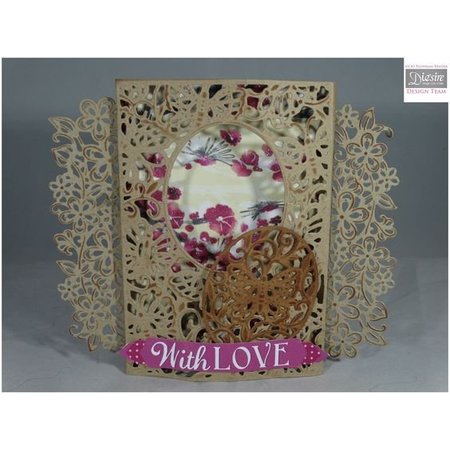 Die'sire Punching and embossing templates: Border with flowers