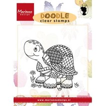 Transparant stempel: Doodle Turtle