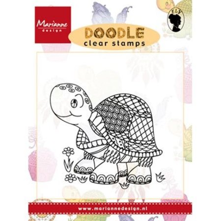 Marianne Design sello transparente: la tortuga del Doodle