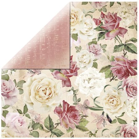 DESIGNER BLÖCKE  / DESIGNER PAPER Scrapbookingpapier designer papir, "Floral Spray"