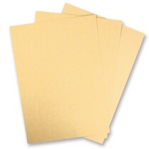 5 Bogen Metallic Karton, Elfenbein