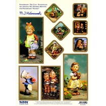 Stanzbogen: "MI HUMMEL", 1 sheet A4 with different motifs