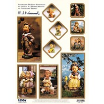 Stanzbogen: "MI HUMMEL", 1 hoja A4 con diferentes motivos